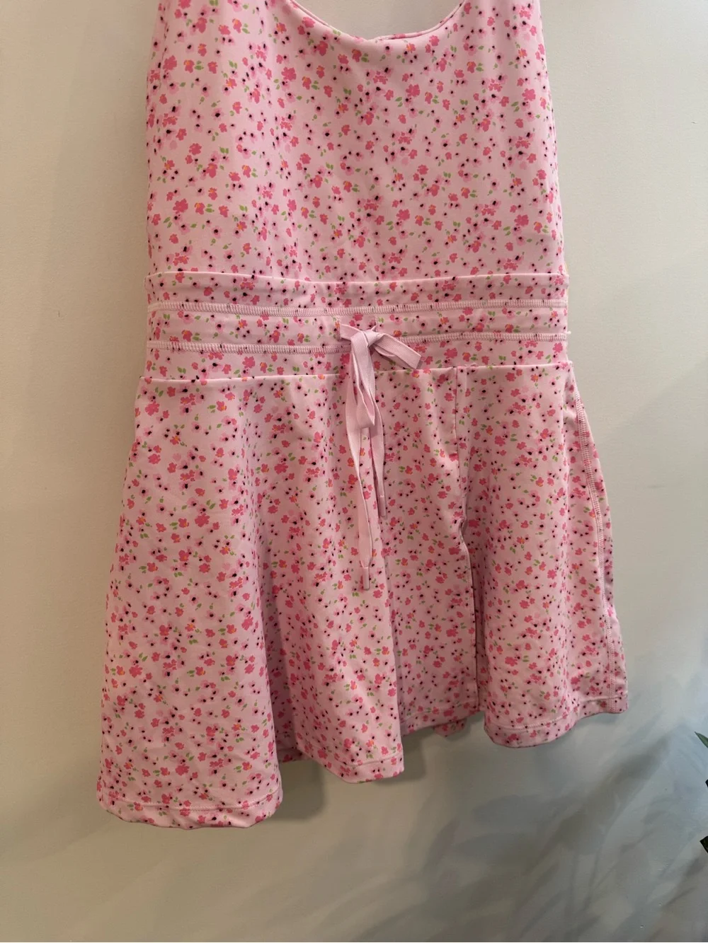 Blogilates Women's Game Set Match Activewear Dress, Pink Floral, NWT